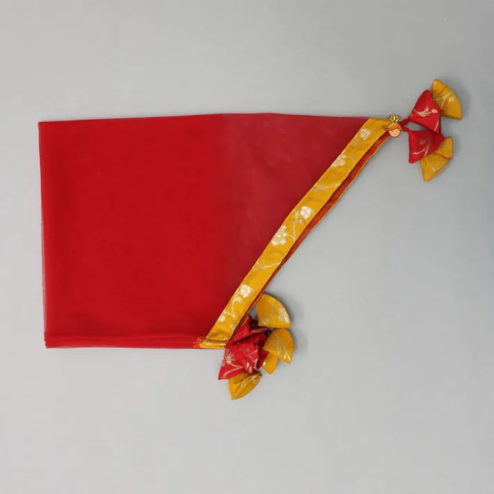 Sale Embroidered Crop Top With Colour Blocked Lehenga And Net Dupatta Ethnic Wear | Lehengas & Ghagras