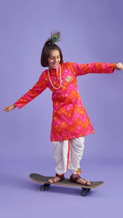 Sale Embroidered Dual Tone Kurta And Dhoti BOY Indian Ethnic Wear | Ethnic Sets