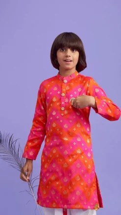 Sale Embroidered Dual Tone Kurta And Dhoti BOY Indian Ethnic Wear | Ethnic Sets