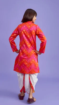 Sale Embroidered Dual Tone Kurta And Dhoti BOY Indian Ethnic Wear | Ethnic Sets
