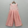 Outlet Embroidered Embellished Pink Jumpsuit Ethnic Wear