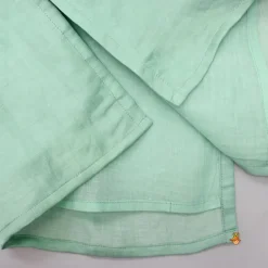 Hot Embroidered Green Kurti And Pant With Striped Multicolour Dupatta Ethnic Wear | Churidars & Salwars
