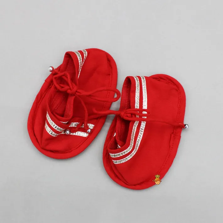 Fashion Embroidered Kurta And Dhoti With Cap And Booties BOY Baby Essentials | Infant Clothing