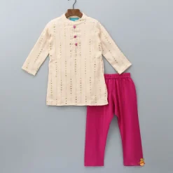 Fashion Embroidered Kurta And Jacket With Pyjama BOY Indian Ethnic Wear | Ethnic Sets