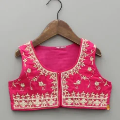 Outlet Embroidered Kurti With Jacket And Pant Ethnic Wear | Churidars & Salwars