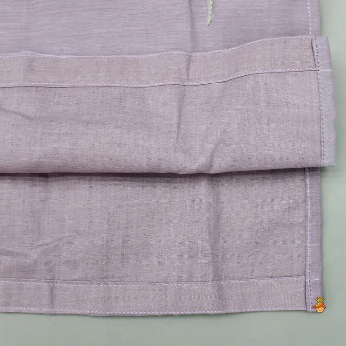 Clearance Embroidered Lavender Kurta With Pyjama BOY Indian Ethnic Wear | Ethnic Sets
