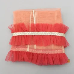 Online Embroidered Mustard Kurti And Tulip Dhoti With Net Dupatta Twinning Sets | Ethnic Wear