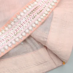 Outlet Embroidered One Shoulder Kurti With Flared Palazzo Ethnic Wear | Palazzos & Shararas