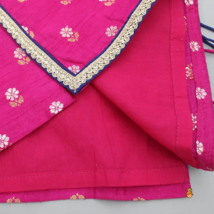 Best Embroidered Pink Halter Neck Kurti With Tulip Dhoti And Dupatta Ethnic Wear | Dhotis & Patialas