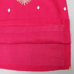 Clearance Embroidered Pink Kurta With Churidar BOY Indian Ethnic Wear | Ethnic Sets