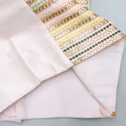 Outlet Embroidered Pink Top And Flared Palazzo Ethnic Wear | Palazzos & Shararas