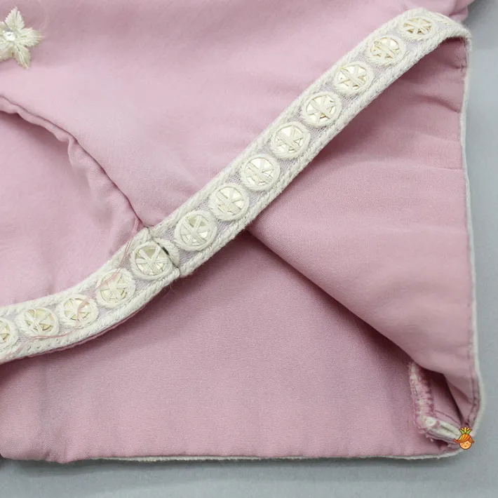 Outlet Embroidered Pink Top And Pleated Lehenga With Dupatta Ethnic Wear | Lehengas & Ghagras