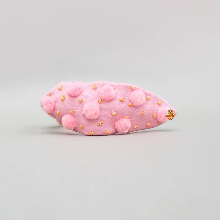 Online Embroidered Pom Pom Hairband Hair Accessories | Hair Bands