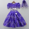 Outlet Embroidered Purple Top And Lehenga With Net Dupatta Ethnic Wear | Lehengas & Ghagras
