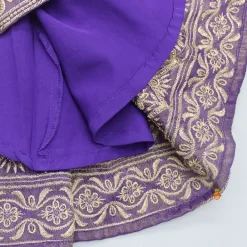New Embroidered Purple Top And Pleated Lehenga With Net Dupatta Ethnic Wear | Lehengas & Ghagras