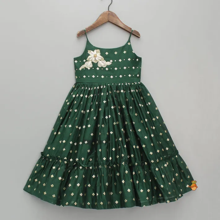 Sale Embroidered Strappy Green Kurti Ethnic Wear | Kurtis & Jumpsuits