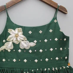 Sale Embroidered Strappy Green Kurti Ethnic Wear | Kurtis & Jumpsuits