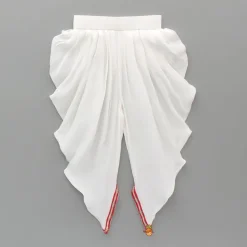 Outlet Embroidered Strappy Peplum Top And Dhoti With Dupatta Ethnic Wear | Dhotis & Patialas