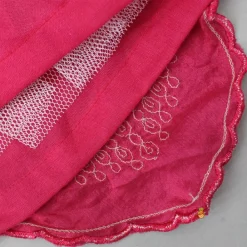 Best Embroidered Stylish Hem Pink Top And Pleated Lehenga Ethnic Wear | Lehengas & Ghagras