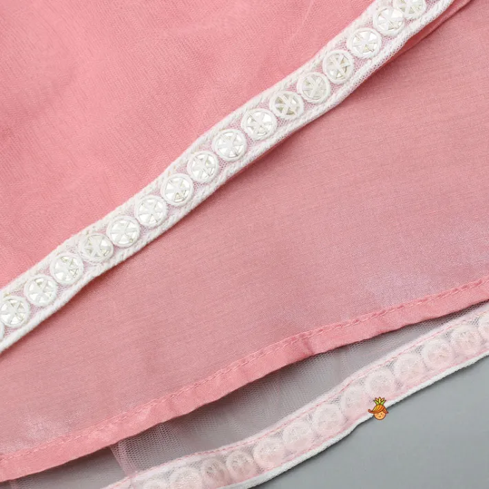 Outlet Embroidered Top And Dual Tone Lehenga With Net Dupatta Ethnic Wear | Lehengas & Ghagras