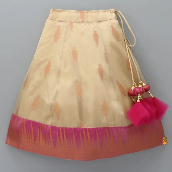 Best Embroidered Top And Lehenga With Net Pink Dupatta Ethnic Wear | Lehengas & Ghagras