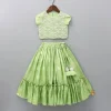 Hot Embroidered Top Green And Brocade Lehenga Twinning Sets | Ethnic Wear