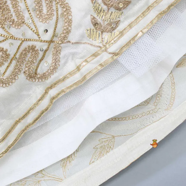 Discount Embroidered Top With Gota Work Lehenga And Net Dupatta Ethnic Wear | Lehengas & Ghagras
