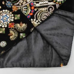Clearance Embroidered Velvet Black Sherwani With Pant BOY Indian Ethnic Wear | Sherwani Sets