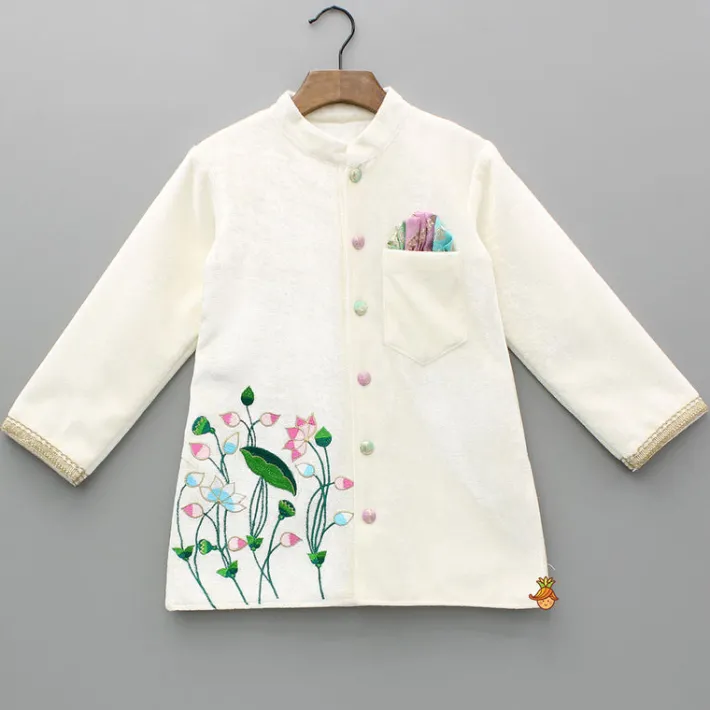 Hot Embroidered Velvet Sherwani And Pant BOY Indian Ethnic Wear | Sherwani Sets