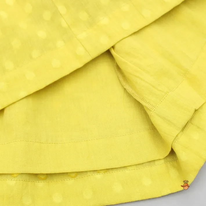 Online Embroidered Yellow Kurti And Salwar With Dupatta Ethnic Wear | Churidars & Salwars