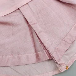 Clearance Embroidered Yoke Tassels Enhanced Pink Kurti And Pant Ethnic Wear | Churidars & Salwars
