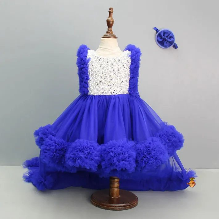 Online Embroidered Yoke Trail Dress With Detachable Bow And Matching Swirled Bowie Headband Dresses & Sets | Dresses