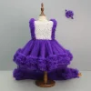 Discount Embroidered Yoke Trail Purple Dress With Detachable Bow And Matching Swirled Bowie Headband Dresses & Sets | Dresses