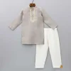 Online Embroidery And Sequins Lace Brown Kurta And Pyjama BOY Indian Ethnic Wear | Ethnic Sets