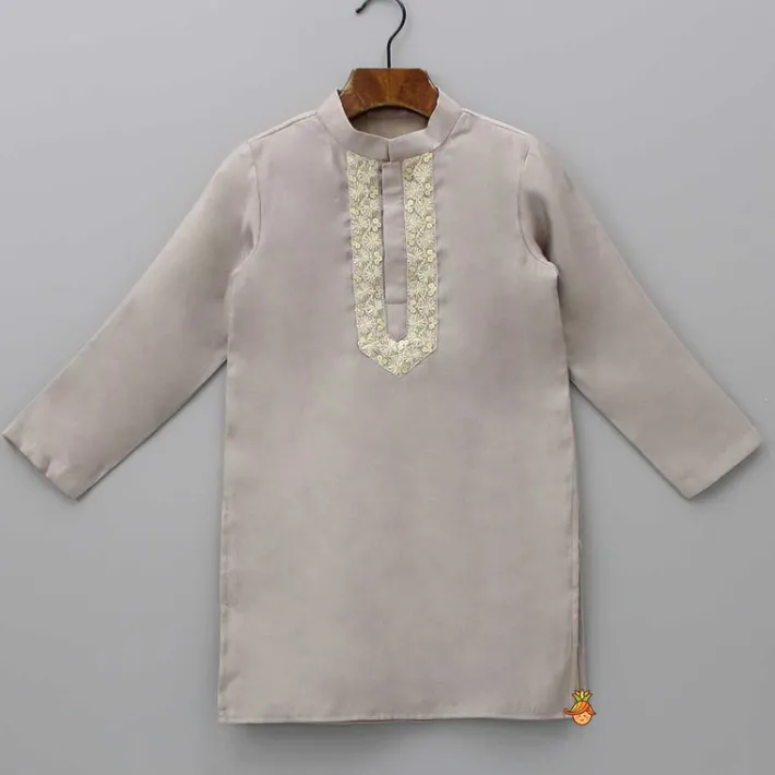 Online Embroidery And Sequins Lace Brown Kurta And Pyjama BOY Indian Ethnic Wear | Ethnic Sets
