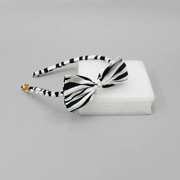Fashion Exquisite Black And White Bowie Hairband Hair Accessories | Hair Bands