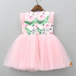 Discount Exquisite Floral Printed Frilly Dress Dresses & Sets | Dresses