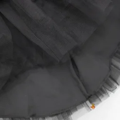 Sale Exquisite Pearls And Rose Embellished Frilly Black Scuba Dress Dresses & Sets | Dresses