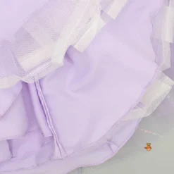 Hot Exquisite Ruffled Lavender Gown With Matching Hair Clip Dresses & Sets | Gowns