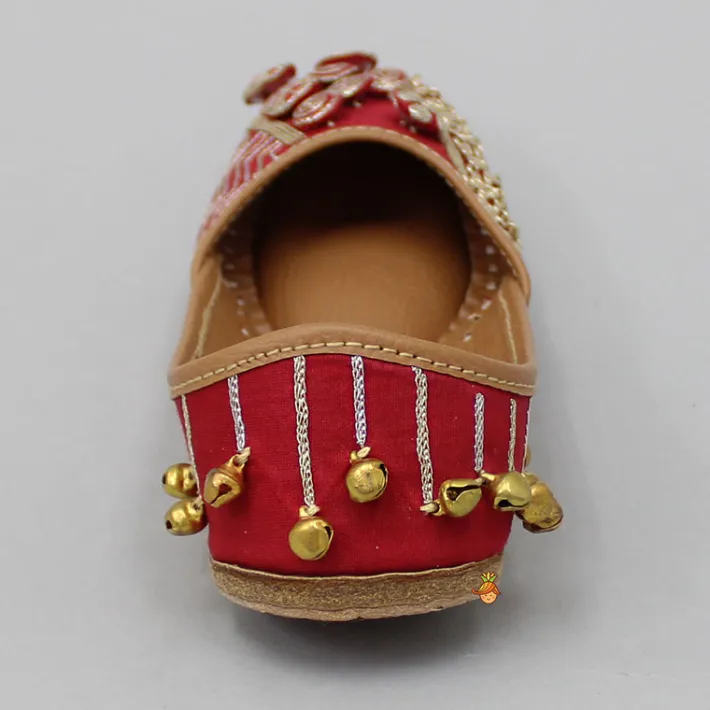 Best Fabulous Embroidered Small Bells Embellished Jutti Shoes