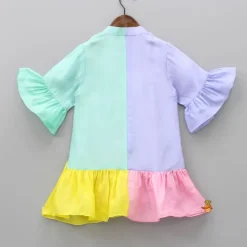 New Fancy Colour Block Front Open Dress Dresses & Sets | Dresses