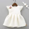 Discount Fancy Off White Scuba Dress With Matching Bow Head Band Dresses & Sets | Dresses