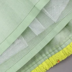 Hot Faux Mirror Work Green Top And Lehenga With Net Dupatta Ethnic Wear | Lehengas & Ghagras