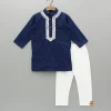 Hot Faux Mirror Work Textured Kurta And Pyjama BOY Indian Ethnic Wear | Ethnic Sets