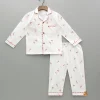 Fashion Flamingoes Printed Notch Collar Sleepwear BOY Sleep Wear | Sleepwear