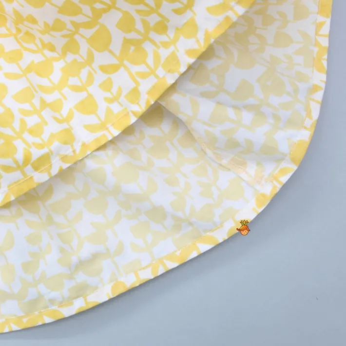 Best Flat Back Pearls Embellished Yellow And Grey High Neck Dress Dresses & Sets | Dresses