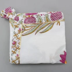 Outlet Floral Block Print Top With Lehenga And Dupatta Ethnic Wear | Lehengas & Ghagras