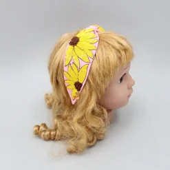 Online Floral Embroidered Pink Hairband Hair Accessories | Hair Bands