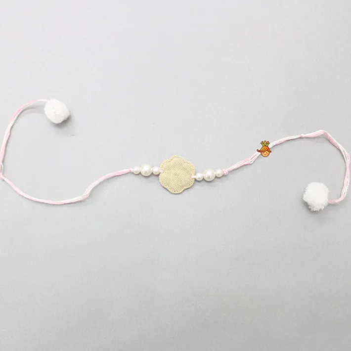 New Floral Embroidered Pom-Pom Detail Rakhi BOY Rakhis | Rakhis