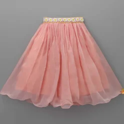 New Floral Embroidered Stylish Back Pink Top And Lehenga Ethnic Wear | Lehengas & Ghagras